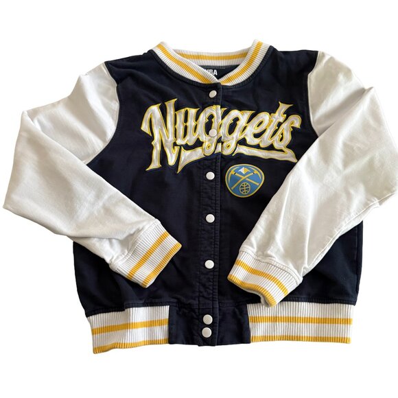 5th and Ocean by New Era Women's Small Denver Nuggets Letterman Jacket - Picture 1 of 4